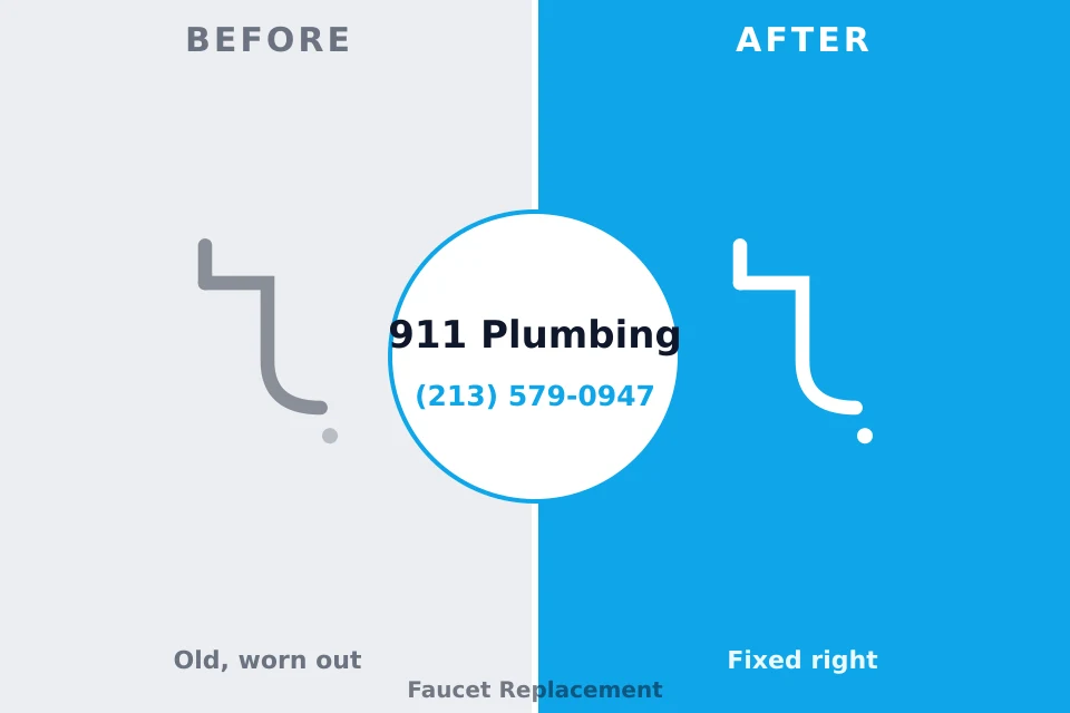 Before and after: plumbing repair Parker City, IN
